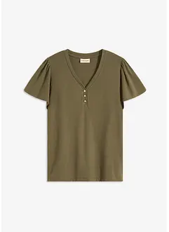 Maglia in viscosa con bottoni, bonprix