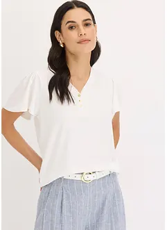 Maglia in viscosa con bottoni, bonprix