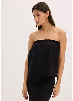 Top in misto lino, bonprix