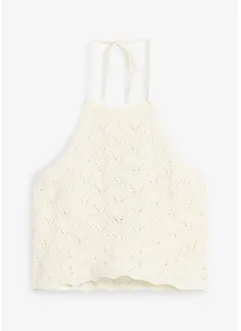 Top in maglia con scollo all'americana, bonprix