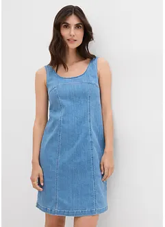 Abito di jeans in cotone biologico elasticizzato, bonprix