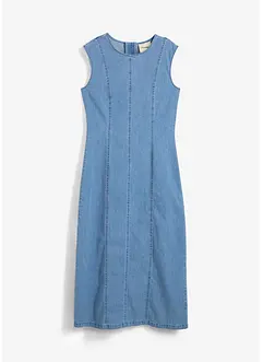 Abito di jeans in cotone biologico elasticizzato, bonprix