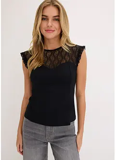 Top con pizzo, bonprix