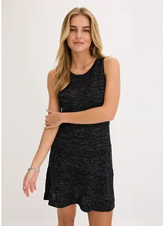 Abito in maglia effetto uncinetto, bonprix