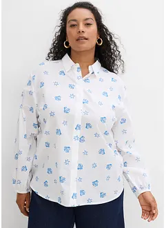 Blusa oversize in puro cotone, bonprix