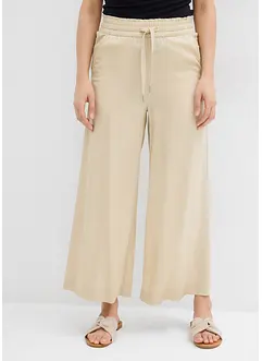 Pantaloni  a 7/8 in lyocell con elastico in vita, bonprix