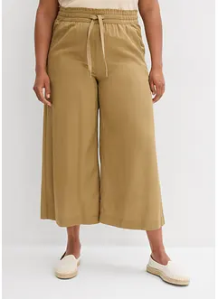 Pantaloni  a 7/8 in lyocell con elastico in vita, bonprix