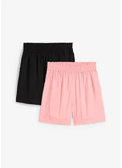 Shorts in morbida viscosa con elastico in vita (pacco da 2), bonprix