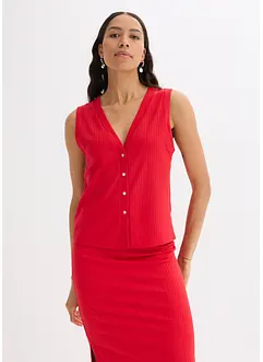 Gilet effetto maglia a coste, bonprix