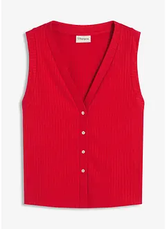 Gilet effetto maglia a coste, bonprix
