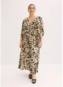 Abito lungo in viscosa fluente con paillettes, bonprix