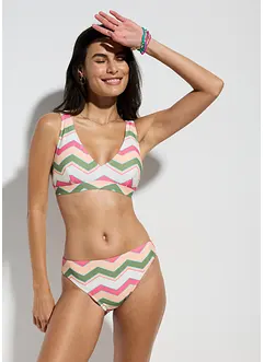 Bikini a bustier con scollatura a V (set 2 pezzi), bonprix