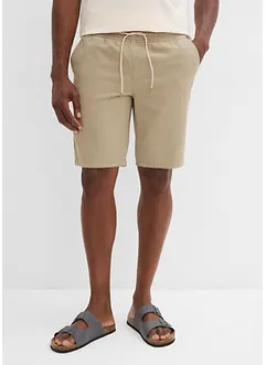 Bermuda con elastico in vita in puro cotone, regular fit, bonprix