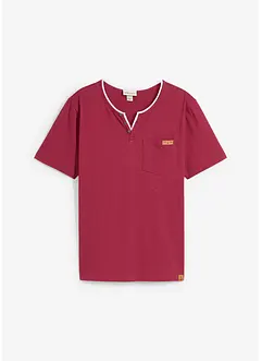 Maglia serafino in puro cotone biologico, bonprix