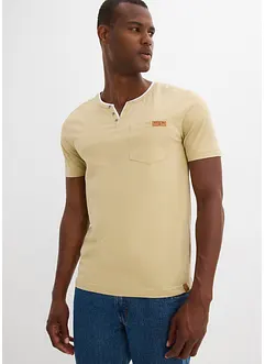 Maglia serafino in puro cotone biologico, bonprix