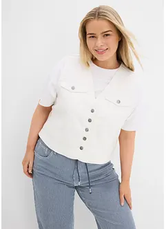Gilet in jeans elasticizzato, bonprix