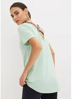 Maglia lunga per sport con scollatura dietro, bonprix