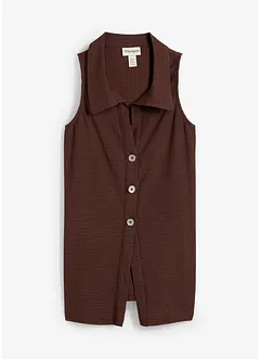 Top in crêpe operato, bonprix