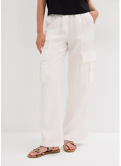 Pantaloni cargo fluenti con gambe larghe, bonprix