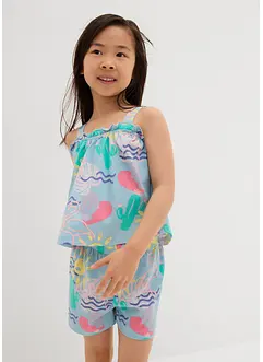 Top e pantaloni corti (set 2 pezzi) in puro cotone biologico, bonprix