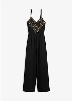 Tuta elegante in jersey con pizzo, bonprix