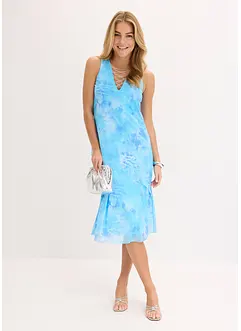 Abito midi con mesh, bonprix