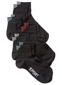 Calzini sportivi con scritta (pacco da 5 paia), bonprix