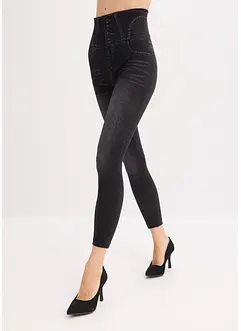 Leggings effetto jeans senza cuciture con effetto modellante forte, bonprix