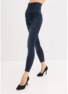 Leggings effetto jeans senza cuciture con effetto modellante forte, bonprix