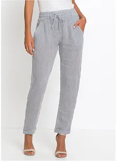 Pantaloni in misto lino, bonprix