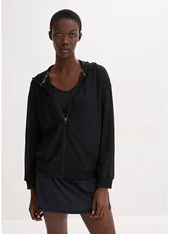 Giacca sportiva oversize in mesh trasparente, bonprix
