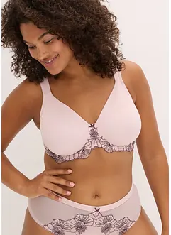 Reggiseno minimizer con ricami delicati, bonprix