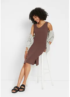 Abito di jersey con spacco, bonprix
