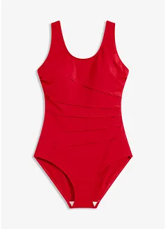 Costume intero con pieghe decorative e effetto modellante leggero, bonprix