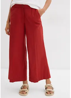 Pantaloni culotte in misto viscosa con elastico in vita, bonprix
