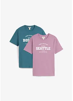 T-shirt in puro cotone (pacco da 2), bonprix