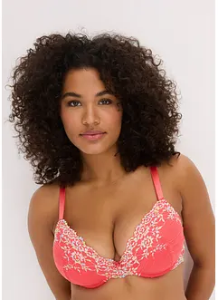 Reggiseno con coppe preformate e pizzo colorato (pacco da 2), bonprix