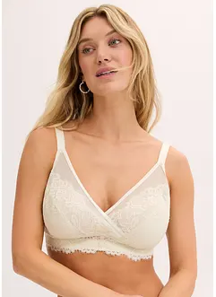 Reggiseno minimizer senza ferretto con pizzo delicato, bonprix