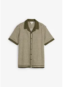 Camicia a maniche corte in misto lino, bonprix