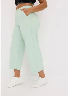 Pantaloni capri sportivi comodi con gambe larghe, bonprix