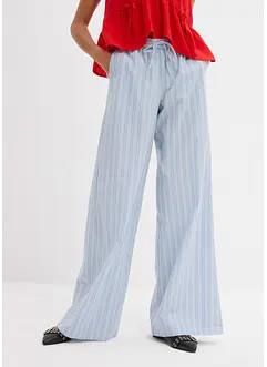 Pantaloni con elastico in vita in puro cotone, bonprix