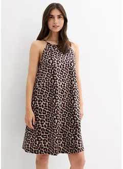 Abito leopardato in puro cotone, bonprix