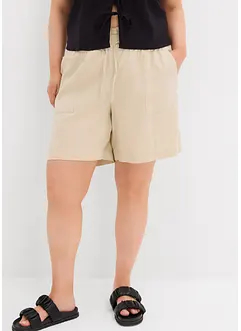 Shorts misto lino, bonprix