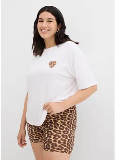 Maglietta cropped con spalle scese, bonprix