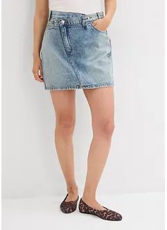 Gonna di jeans con cinta asimmetrica, bonprix