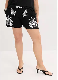 Shorts con ricami in morbido misto viscosa, bonprix