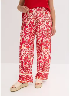 Pantaloni in jersey di misto viscosa morbido in fantasia, bonprix
