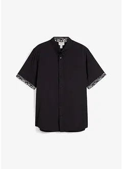 Camicia a maniche corte in viscosa, slim fit, bonprix