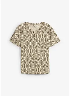Maglia serafino in puro cotone, bonprix