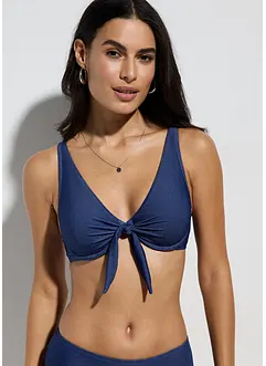 Reggiseno per bikini effetto denim con ferretto, bonprix